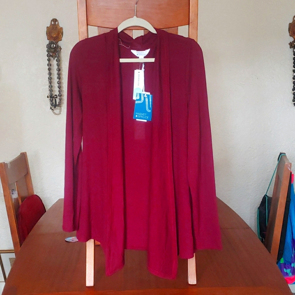 Burgundy Cardigan